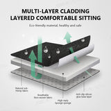 SEAMETAL Linen Car Seat Cover Universal Front Back Car Seat Cushion