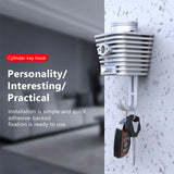 SEAMETAL Wall-mounted Key Hanger Hook Moto Cylinder Style Strong Adhesive Hook Holder Home Storage Organizer