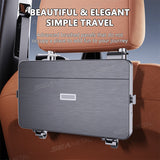 SEAMETAL Plastic Car Backseat Organizer with Foldable Tray, Cup Holder, Trash Can