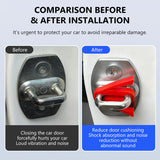 SEAMETAL Car Door Lock Shock Absorber Pad Silicone Strip Door Lock Buckel Protector Cover Sound Damper Buffer Deadener
