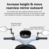 SEAMETAL Motorcycle Mirror Mount Motorcycle Rearview Mirror Extension Powersports Handlebar Accessories For Men Women Family Outdoor