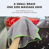 SEAMETAL 40x40cm Car Wash Towel 850GSM High Absorption Cleaning Towel Coral Velvet Twisted Braid Cloth