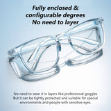 SEAMETAL Transparent Safety Glasses Anti-fog UV Protection Eye Protection Goggles Outdoor Sports Cycling Glasses Eyewear