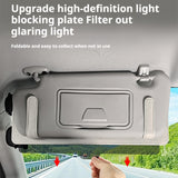SEAMETAL Car Sun Visor Sunshade 2in1 Visor Organizer Eyeglasses Clip Card Holder Anti Glare Sun Visor Extension Plate