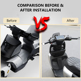 SEAMETAL Motorcycle Handlebar Rearview Mirror Handlebar Extended Rear View Mirror Blind Spot Wide View Safety Adjustable Mirror