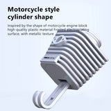 SEAMETAL Wall-mounted Key Hanger Hook Moto Cylinder Style Strong Adhesive Hook Holder Home Storage Organizer