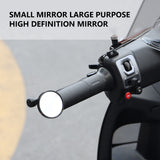 SEAMETAL Motorcycle Handlebar Rearview Mirror Handlebar Extended Rear View Mirror Blind Spot Wide View Safety Adjustable Mirror