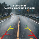 SEAMETAL Car Rear Camera HD Reversing Rain Cover Silicone Weatherproof Rainproof Protection Guard for Rear View Camera