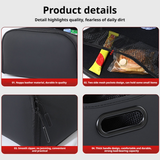 SEAMETAL Leather Multi-functional Car Storage Box, Passenger Side Large Opening Storage Box, Large Capacity Trunk Organizer