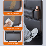 SEAMETAL Faux Leather 1pc Car Seat Back Storage Bag