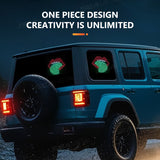 SEAMETAL Creative Fun Red Lips Lamp Car Interior Rear Windshield LED Funny Decorative Lights Display Atmosphere Screen Lights