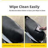 SEAMETAL Leather Motorcycle Seat Cushion Cover Universal Anti-slip Seat Protector Mat Rainproof Sun-proof Wear-resistant