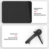 SEAMETAL Car Air Vent Pouch Leather Sunglass Case Multifunctional Storage Container For Smart Phone Pen Glasses Auto Accessories