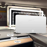 Car Sun Visor Vanity Mirror with Adjustable LED Lights Rechargeable