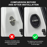 SEAMETAL 4pcs Silicone Car Door Shock Absorber Elastic Anti-Collision Buffering Mat