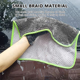 SEAMETAL 40x40cm Car Wash Towel 850GSM High Absorption Cleaning Towel Coral Velvet Twisted Braid Cloth