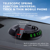 SEAMETAL Car Bracket Anti-slip Mat Number Plate 360° Rotated Car Phone Holder