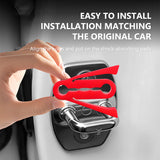 SEAMETAL Car Door Lock Shock Absorber Pad Silicone Strip Door Lock Buckel Protector Cover Sound Damper Buffer Deadener