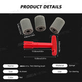 SEAMETAL Car Wheel Hub Nut Cleaning Brush Steel Ring Screw Gap Brush