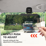 SEAMETAL Anti-Glare Sun Visor for Car,Car Shade for Sun Protection and Snow Blindness,HD Visor Extender All Season Fit for Trucks SUVs