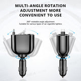 SEAMETAL 360 ° Rotation 12V/24V Car Charger Quick Charge Smart Cigarette Lighter