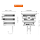 SEAMETAL Wall-mounted Key Hanger Hook Moto Cylinder Style Strong Adhesive Hook Holder Home Storage Organizer