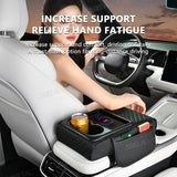 SEAMETAL Car Arm Rest Cushion Thicken High-Density Sponge Center Console Armrest Box Cover Wireless Charging