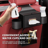 SEAMETAL Car Seat Back Storage Box Multifunctional Cup Holders Phone Stand Tissue Box