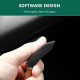 SEAMETAL 10pcs Car Cleaning Brush Wooden Handle Air Conditioning Vent Cleaning Brush Car Interior Gap Dust Removal Tool