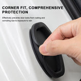 SEAMETAL 4pcs Silicone Car Door Shock Absorber Elastic Anti-Collision Buffering Mat