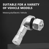 SEAMETAL Aluminum Alloy Valve Motorcycle Rim Motorcycle Wheel Tire Tubeless Valve Stems
