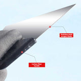 SEAMETAL Window Tint Squeegee Stainless Steel Auto Wrap Tools With Handle Small Cleaner Window Film Remover Car Accessories
