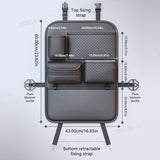 SEAMETAL Faux Leather 1pc Car Seat Back Storage Bag
