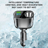 SEAMETAL 360 ° Rotation 12V/24V Car Charger Quick Charge Smart Cigarette Lighter