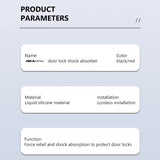 SEAMETAL Car Door Lock Shock Absorber Pad Silicone Strip Door Lock Buckel Protector Cover Sound Damper Buffer Deadener