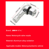 SEAMETAL Aluminum Alloy Valve Motorcycle Rim Motorcycle Wheel Tire Tubeless Valve Stems