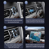SEAMETAL Car Tablet Holder 360 Rotation Universal Adjustable Car Air Vent Mount Stand for iPhone iPad Air Mini Xiaomi Tablets