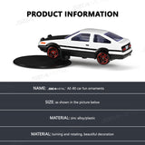 SEAMETAL AE86 Car Drift Ornament Dashboard Drifting Rotating Realistic Vehicle Mount