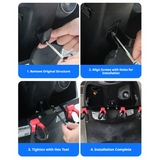 SEAMETAL Motorcycle Double Hook Luggage Bag Hanger Multifunctional Front Hanging Modified Hook E-Bike Motor Accessories