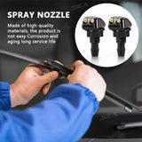 SEAMETAL Adjustable Car Windshield Wiper Washer Spray Nozzle Dual Hole Hose Wiper Water Jet