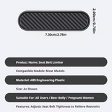 SEAMETAL Car Seat Belt Adjustable Clip Car Safety Belt Stopper Buckle Clamp Limiter For Neck Shoulder Strap Protection Accessories