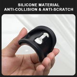 SEAMETAL 4pcs Silicone Car Door Shock Absorber Elastic Anti-Collision Buffering Mat