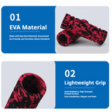 SEAMETAL 4pcs Soft EVA Motorcycle Handlebar Grips Non Slip Motorbike Handle Grips Cover Set For Scooter Motorcycle Accessories