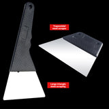 SEAMETAL Window Tint Squeegee Stainless Steel Auto Wrap Tools With Handle Small Cleaner Window Film Remover Car Accessories