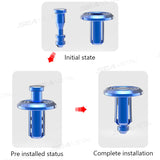 SEAMETAL 5/10PCS 6mm Aluminum Alloy Snap Expansion Screws Bolts Motorcycle Body Trim Panel Fastener Screw Clips Motorcycle Accessories