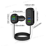 SEAMETAL Car Charger Adapter 66W USB Type-C Fast Charging Splitter