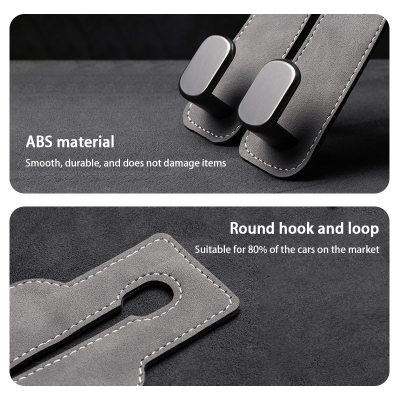 SEAMETAL Double Hidden ABS Car Hook Auto Seat Back Upgrade Rear Seat Car Bag Storage