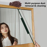 SEAMETAL Extendable Handle Feather Duster Telescopic Car Dust Brush Cobweb Brush Catcher Mites Gap Dust Car Home Cleaning Tools