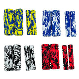 SEAMETAL 4pcs Soft EVA Motorcycle Handlebar Grips Non Slip Motorbike Handle Grips Cover Set For Scooter Motorcycle Accessories