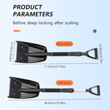 SEAMETAL Car Snow Shovel Universal Car Windshield Snow Cleaning Tool Winter Auto Snow Ice Shovel Extension Shovel Accessories